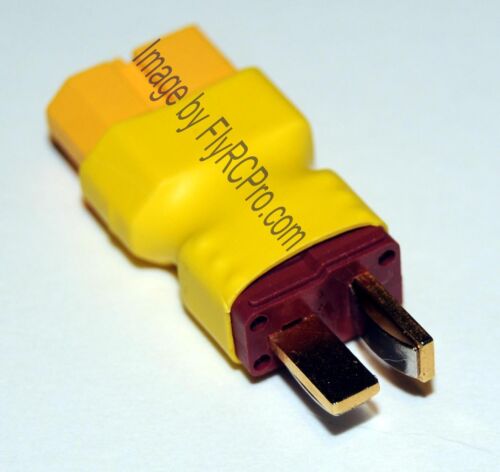 2X Male Deans Type T plug to Female XT60 RC Battery Adapter (No Wire)- US SELLER - Picture 2 of 6