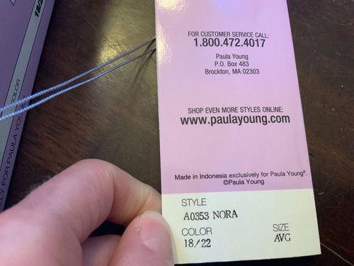 Paula Young A0353 NORA 18/22 PROMEDIO NUEVO CON ETIQUETAS/NUEVO EN CAJA - Imagen 6 de 6