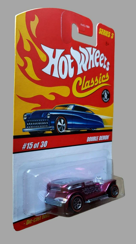 Hot Wheels Double Demon Spectraflame 2007 rojo Classics serie 3 15/30 RL 7 radios - Imagen 10 de 16