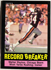 1985 Topps #6 Walter Payton RB/Most Yards/Rushing: Career Bears PACK FRESH