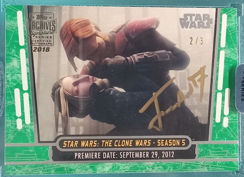 2018 Star Wars Archives Signatures James Arnald Taylor as Obi-Wan Autograph 2/3 - Picture 2 of 5