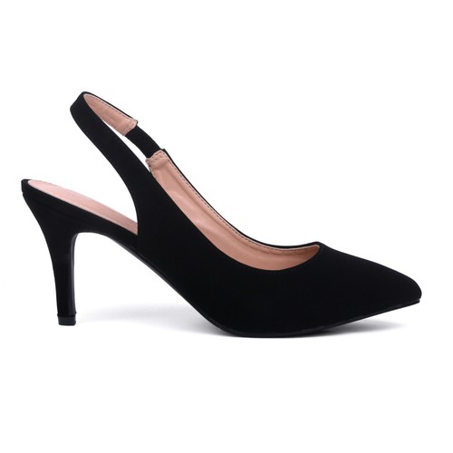 NEGRO Talla 8.5 Sin Cordones Clásicos Zapatos con Cordones Tacón Moderno Informal Elegante Conjunto - Imagen 3 de 4
