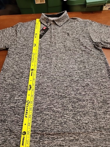 Under Armour Playoff Polo Men's MEDIUM Loose S/S Gray Heatgear Polo NWT. GB15 - Picture 8 of 11