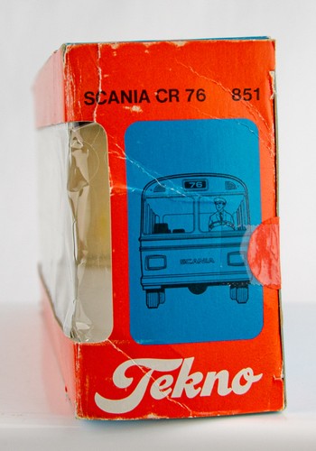 Vintage 1960s Tekno Denmark Holland 851 Scania CR-76 City Bus - Yellow & White - Picture 3 of 11