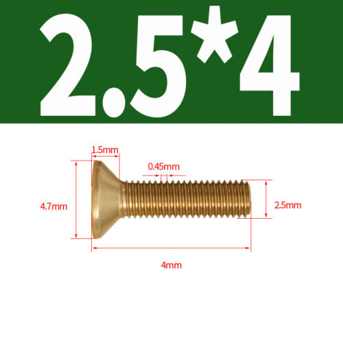 Tornillos de cabeza plana avellanada latón Phillips máquina tornillo perno M2 M3 M4 M5 M6 M8 - Imagen 13 de 70