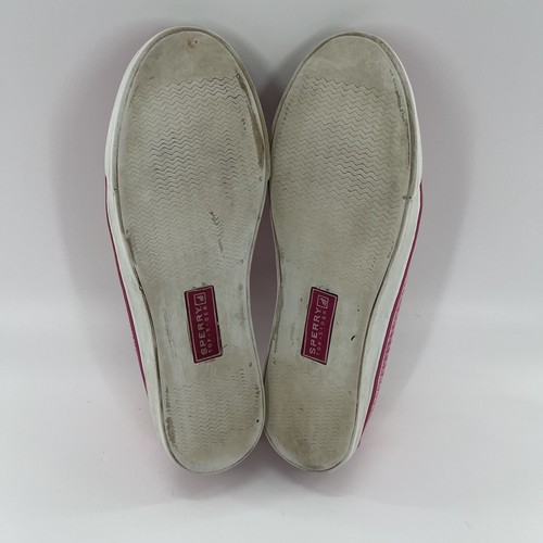 Sperry Top Sider Womens Pink Bahama Sneaker Sequin 8 M Low Top Boat Shoe Preppy - Picture 13 of 15