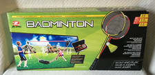 Zume Games Portable Badminton Set with Freestanding Base Any Surface New Sealed
