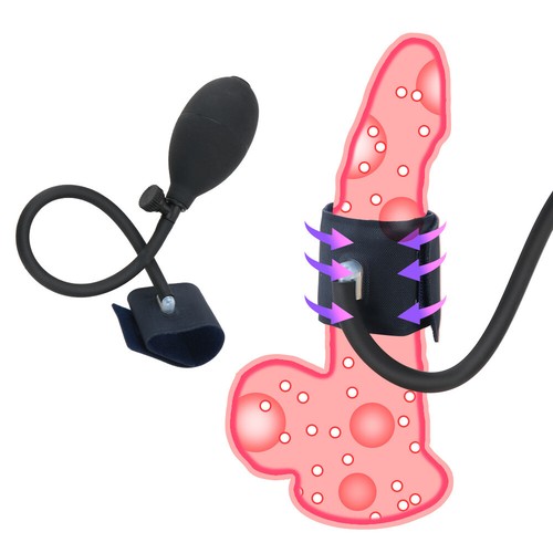 Preservativi gonfiabili pene delay-extender allargamento trainer manica riutilizzabile maschio - Foto 3 di 12