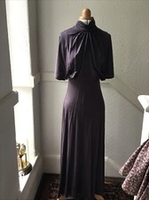 Marks And Spencer 100th Anniversary Grey Evening Dress Size 8 (More Brown Colour