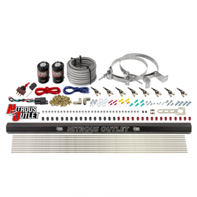 #ad Direct Port Fogger Nitrous Kit 8 Cylinder .122 Nitrous .310 Fuel 90� Nozzles $1312.99
