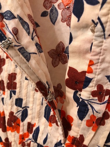 ELIZABETH AND JAMES Boho Blouse Peasant Top Floral Cotton Balloon Long Sleeve L - Picture 15 of 18