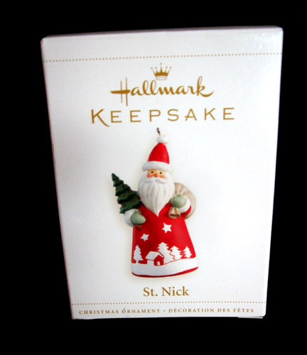 Hallmark Keepsake St. Nick Christmas Ornament 2006 Jeweled Tree Santa Sack -3" - Picture 4 of 6