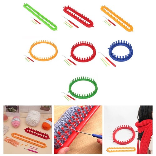 Easy to Use Knitting Loom for Scarf Sweater Hat Rectangle Round Design