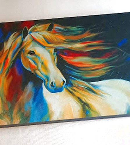 Marcia Baldwin "Horse Tags" Stretched Limited Edition Giclee on Canvas, W/COA - Picture 2 of 7