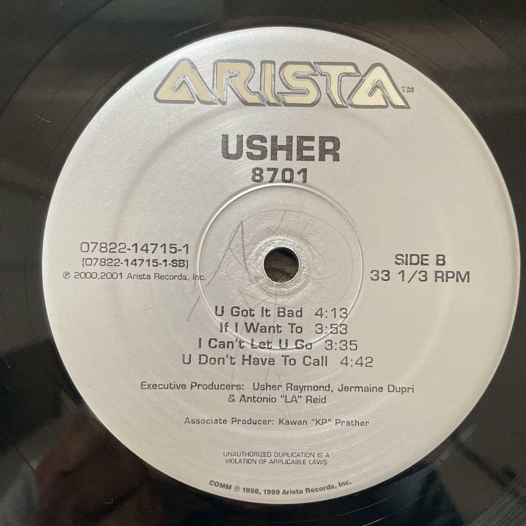 USHER / 8701 US Original 2001 Vinyl 2LP The Neptunes, P. Diddy