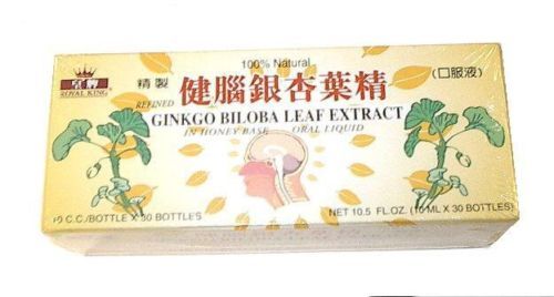 GINKGO BILOBA LEAF EXTRACT ROYAL KING BRAND (Each Box 30 Bottles) - Picture 1 of 1