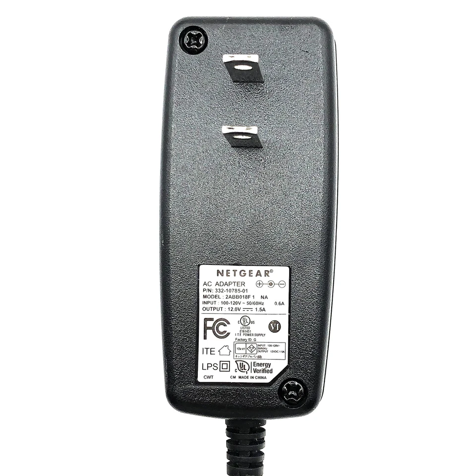 NEW Original Netgear 2ABB018F 1 AC Adapter 12V 1.5A Power Supply 18W Plug In OEM - Image 3 of 4