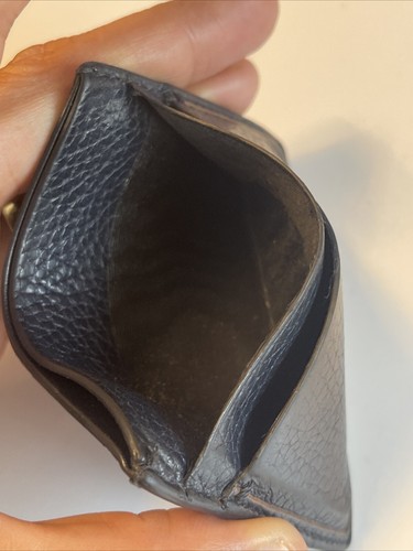 Billetera de identificación de cuero negra con tarjetero Ermenegildo Zegna delgada de lujo de diseñador - Imagen 17 de 19