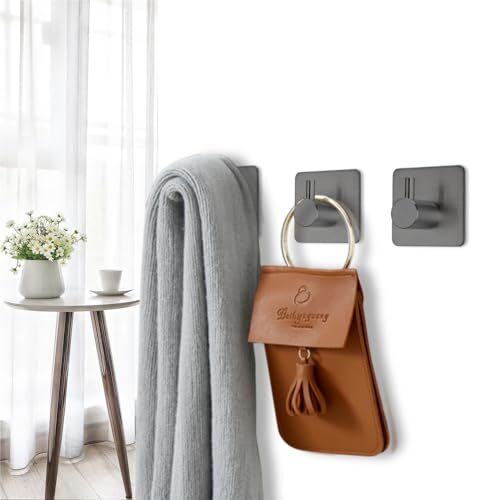 Adhesive Hooks Heavy Duty Wall Hooks Waterproof Stainless Assorted Colors - Picture 41 of 43