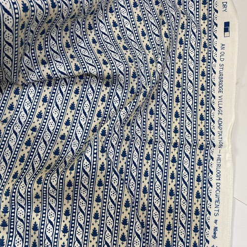 VTG Waverly Sturbridge Village Heirloom Documents Fabric Pine Tree Liner 5.5 yds - Picture 2 of 14