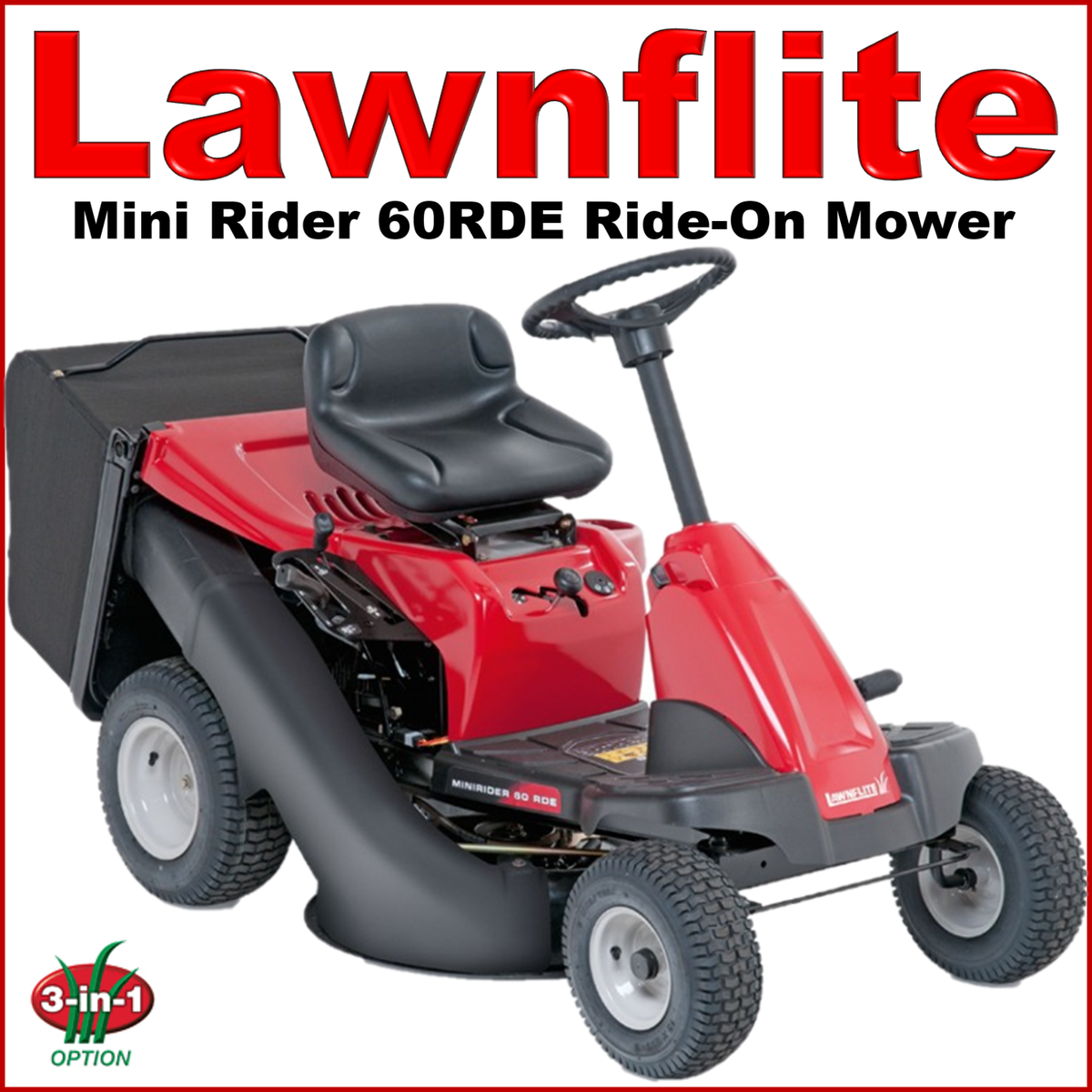 Lawnflite Smart Mini Rider 60 RDE 24 Direct Collect Transmaic Ride On Mower eBay