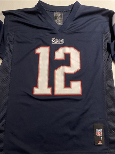 Tom Brady #12 New England Patriots NFL Team Bekleidung Jungen Trikot Jugend L 14/16 - Bild 2 von 12