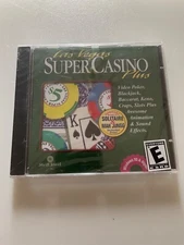 Las Vegas Super Casino Plus CD-ROM Game With Video Poker Blackjack Baccarat Keno