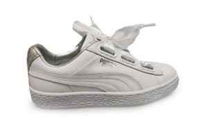 puma basket heart mujer plata puma basket heart mujer plata
