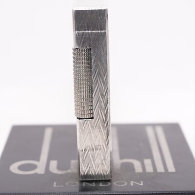 Dunhill Rollagas Lighter Silver CHEVRON Pattern Dunhill Rollagas Lighter Silver CHEVRON Pattern