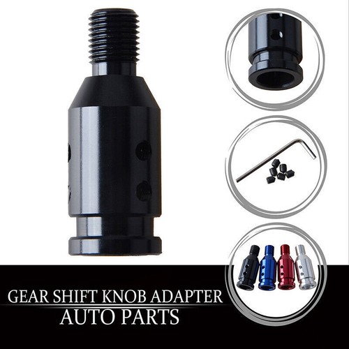 SHIFT KNOB ADAPTER UNIVERSAL FOR MT MANUAL SHORT THROW GEAR HEAD SHIFTER BLACK - Bild 1 von 7