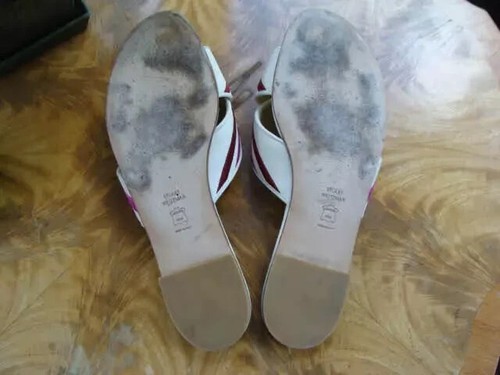 // Stuart Weitzman Buttoncandy Snow Nubuc Slide Sandal Women's Size 11M - Picture 5 of 9