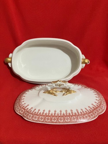 1890 Royal Worcester large vitreous lidded tureen #2 reg'n #46051 - Picture 5 of 7