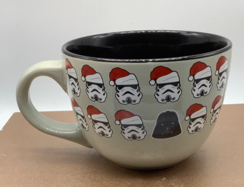 Star Wars Christmas Mug/Cup, Storm Trooper/Santa Darth Vader, Soup 24oz., 3.5” - Picture 3 of 6