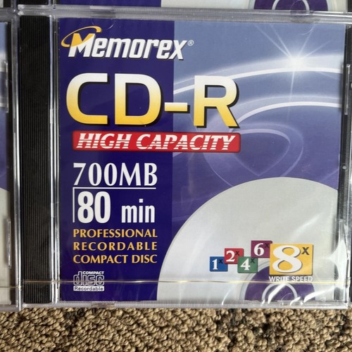 Memorex CD-R 700MB 80 Min High Capacity Recordable Compact Disc Music - 第 1/2 張圖片