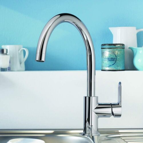 360° Küchenarmatur Wasserhahn KücheMischbatterie Einhand Spültischarmatur Chrom - Bild 4 von 18