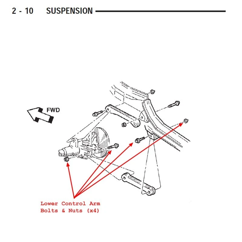 Fits Jeep Cherokee XJ 84-01 & Comanche MJ Front Lower Control Arm Bolts 10.9 - Image 2 of 2