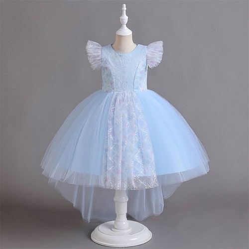 Flower Girls Kids Princess Bridesmaid Children Tulle Dress Party Christmas Gown - Bild 12 von 47