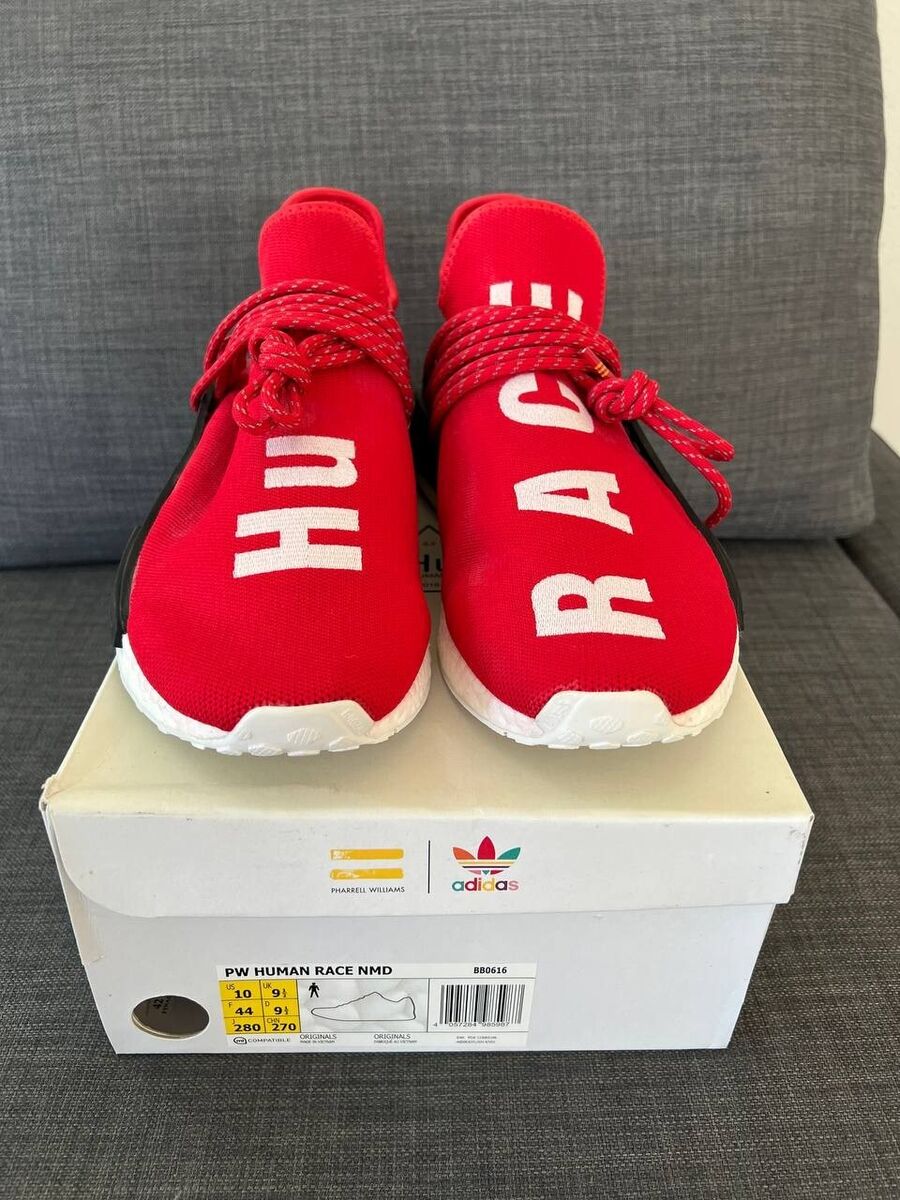 Size 10 - adidas NMD Human Race x Pharrell Scarlet Red Size 10 - adidas NMD Human Race x Pharrell Scarlet Red