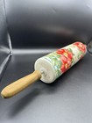 Pioneer Woman Ceramic Rolling Pin Vintage Retired Floral Pattern Sweet Rose
