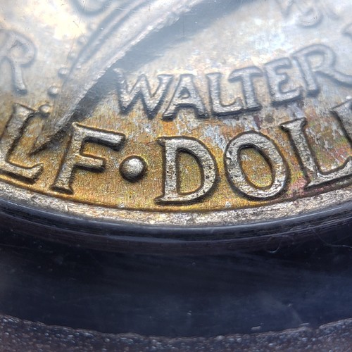 1937 50c Roanoke Commem Half Dollar - Neon Toning - PCGS CAC MS 67 - B3191 - Picture 2 of 13