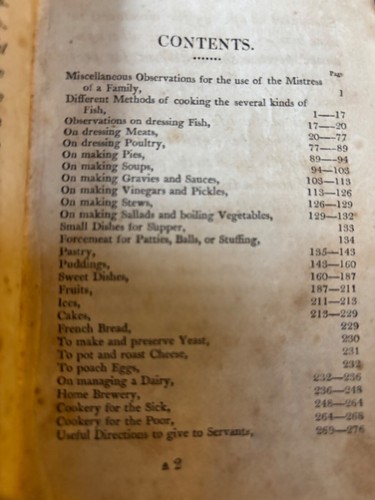 1807 Boston Domestic Cookery early American Cookbook beer brewery fish pie cake - Picture 3 of 4