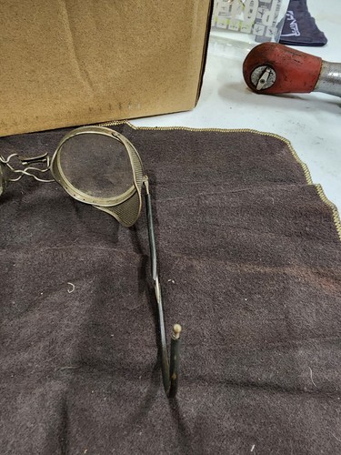 Vintage Willson Clear Motorcycle Safety Goggles Glasses With Side Shields - Picture 5 of 10