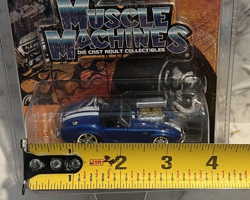 Muscle Machines Blue '64 Shelby Cobra - 720134711510 - 1:64 Die Cast Collectible - Picture 6 of 12