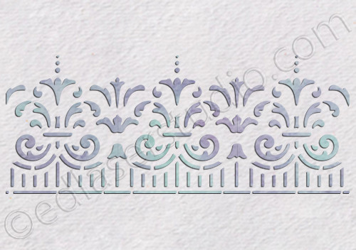 Lace Frame Ornaments Stencil Vintage Template Crafts Cardmaking Furniture LA35 - Picture 7 of 8