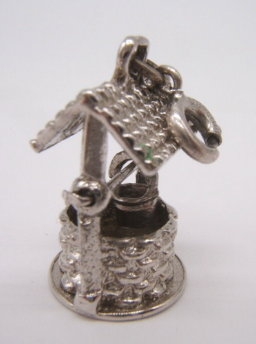 VTG STERLING SILVER CHARM WELL MOVEABLE HANDLE TURNS - Picture 2 of 4