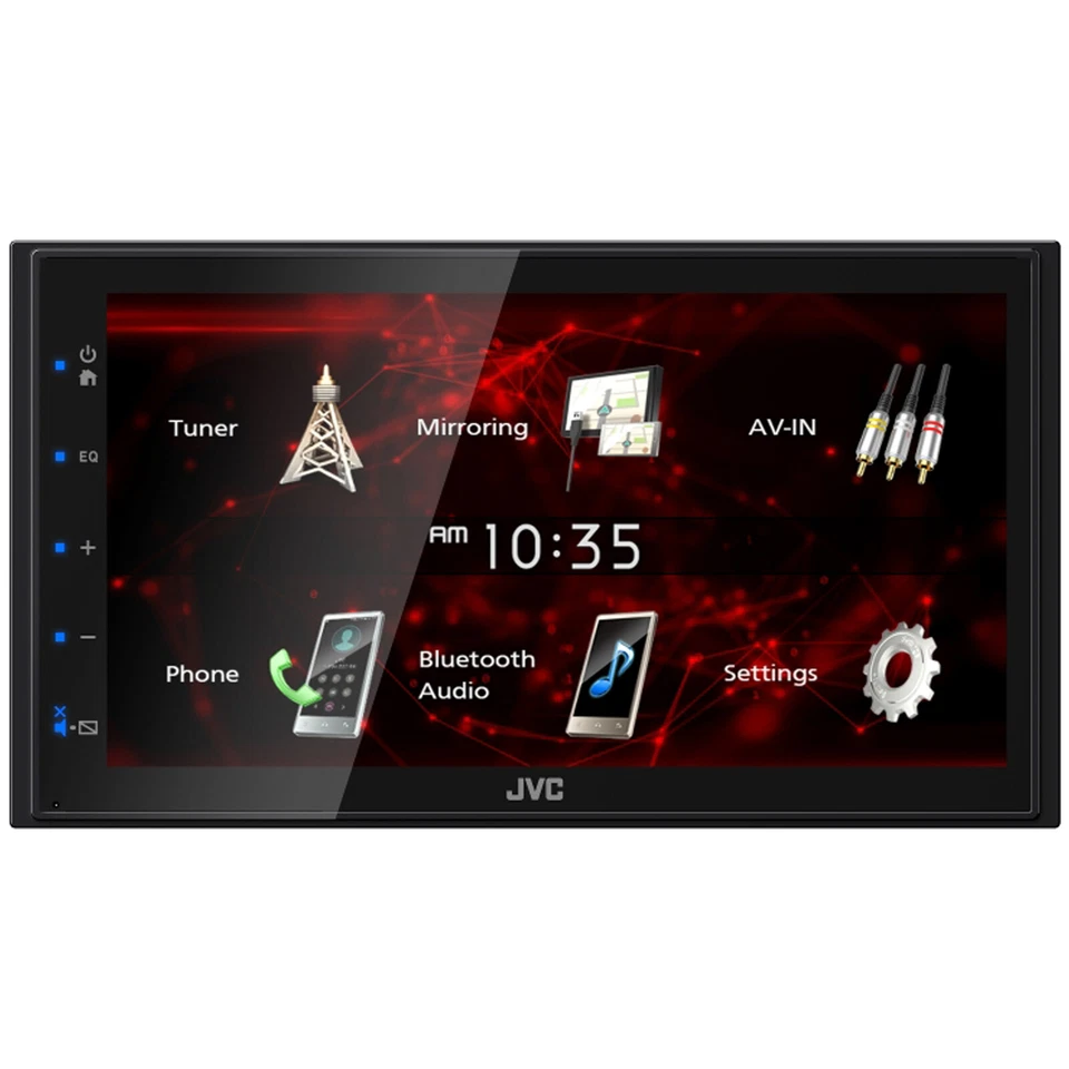 Receptor Bluetooth Pantalla Táctil JVC KW-M180BT 2DIN 6.8" con Kit de Instalación Ford 04-Up Foto 2 de 4