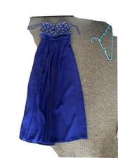 Ladies Or Girls Size 6 Dress Electric Blue Prom, Wedding, Evening Dress.