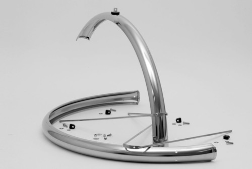 Gilles Berthoud Stainless Steel 26" Bike Mudguard Set - Retro Tour Commute - Picture 2 of 2