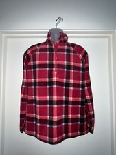 Eddie Bauer Fleece Quarter Zip Pullover Womens Size Large Dark Berry Camping