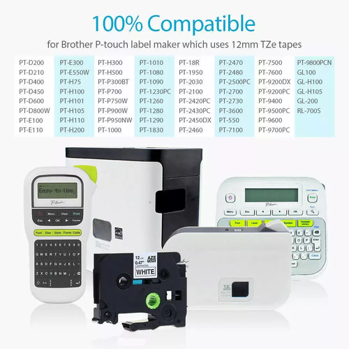 Compatible Brother P-Touch TZe-231 TZ Label Tape Printer 36mm 24mm 12mm 9mm 6mm - Picture 4 of 185